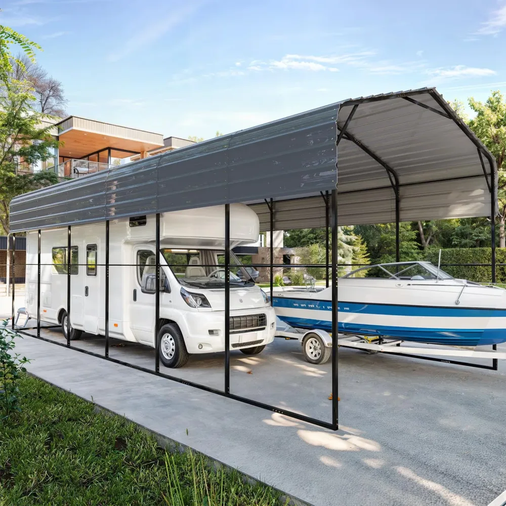 Carport gray 0.5mm 30 ft