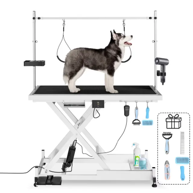 Pet Grooming 49.6" heavy-duty white