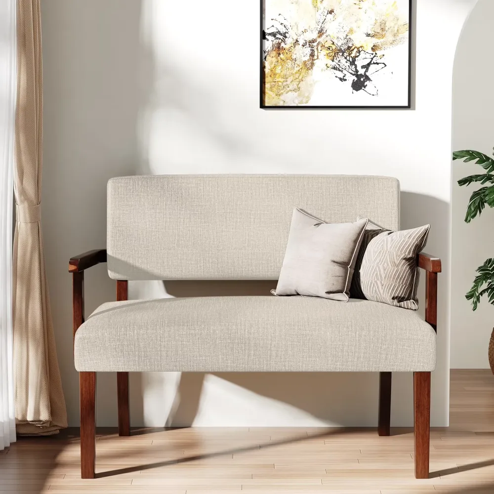 Accent Chair brown beige 35.27lbs
