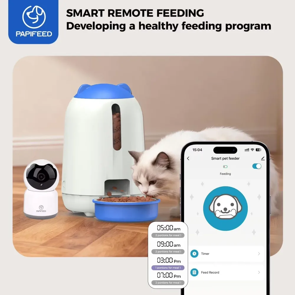 Cat Feeder blue