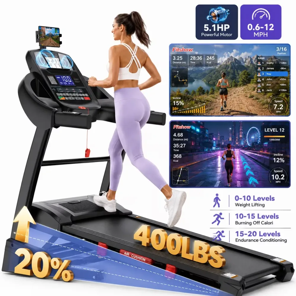 Running Treadmill 5.1hp 400lb 51in