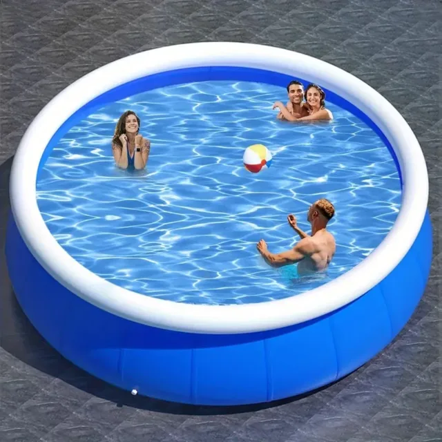 Swimming Pool 144.09" 92" blue