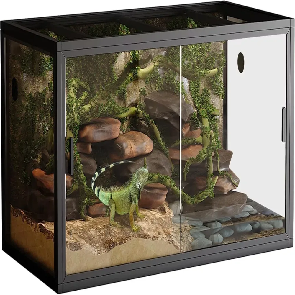 Reptile Tank 120 gallon black 4 feet