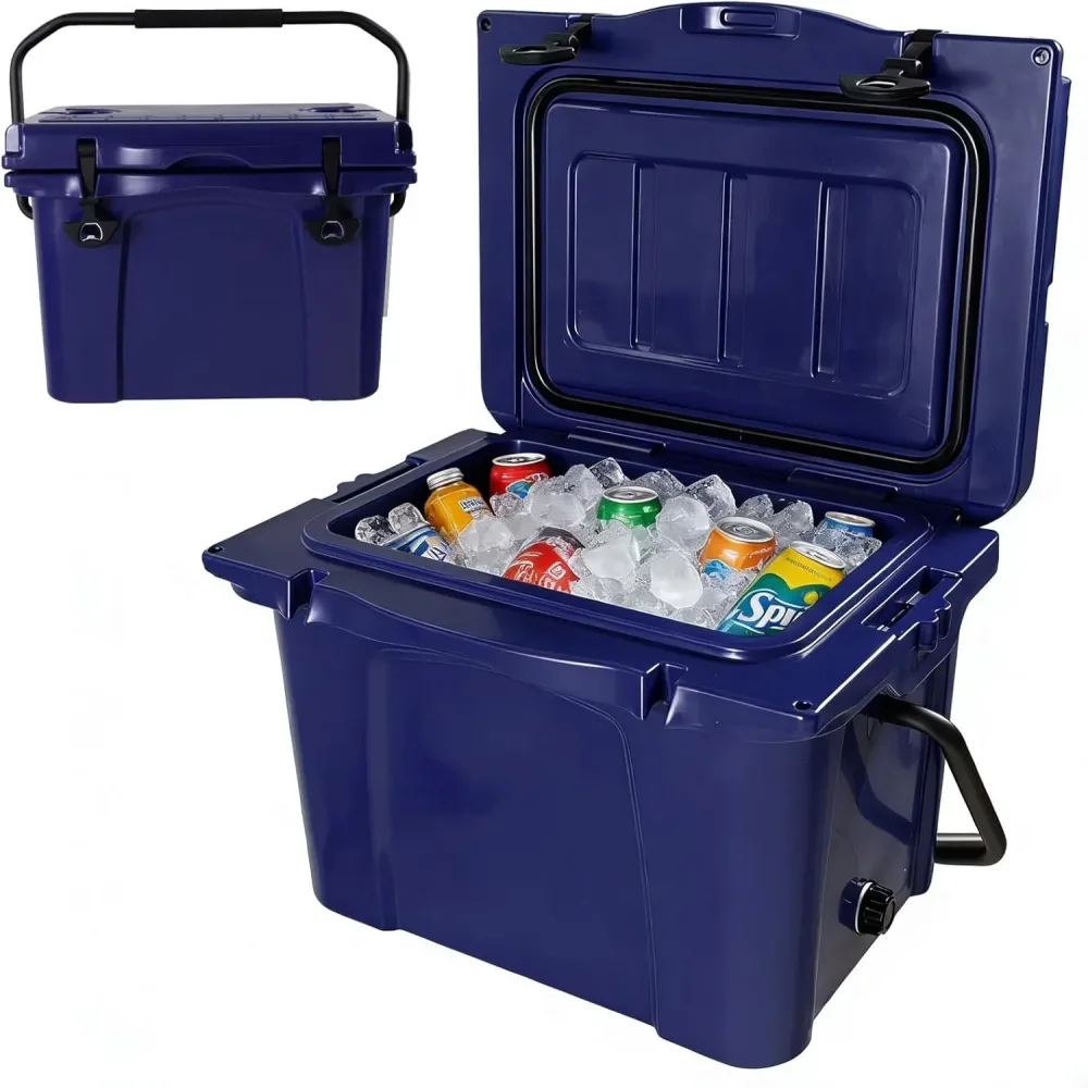 Cooler Box 25 quart portable blue