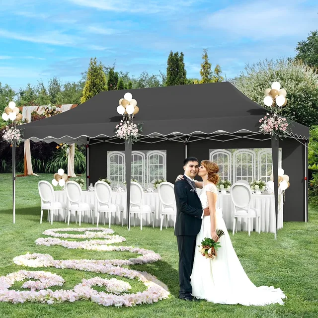 Canopy Gazebo 20ft black 10'