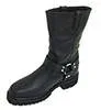 Motorcycle Boots 12" black 10"