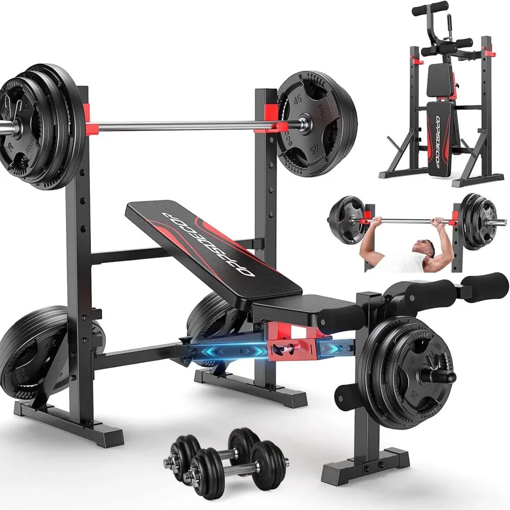 Weight Bench 900 lbs adjustable foldable