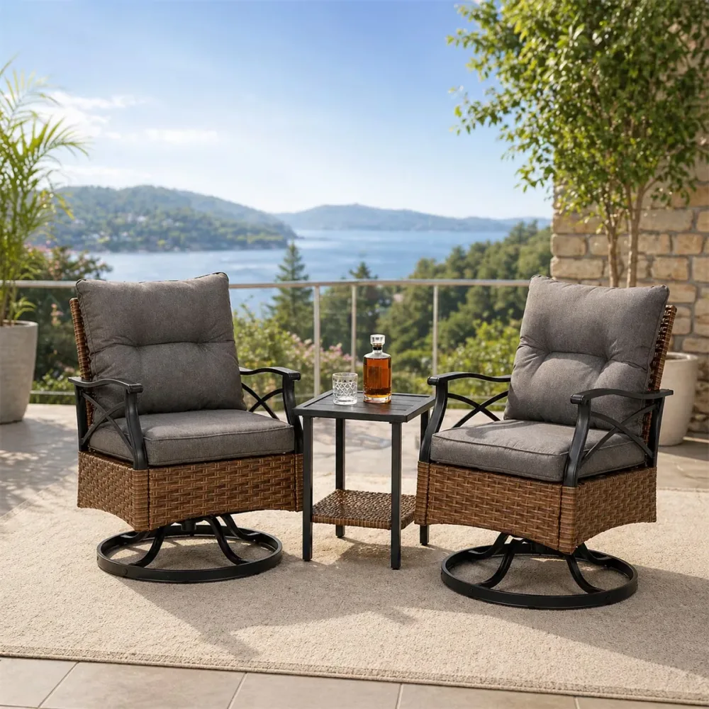 Patio Conversation 350 lbs brown 350 pounds
