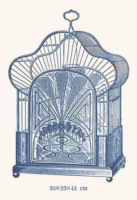 Bird Cage 20" 30" blue