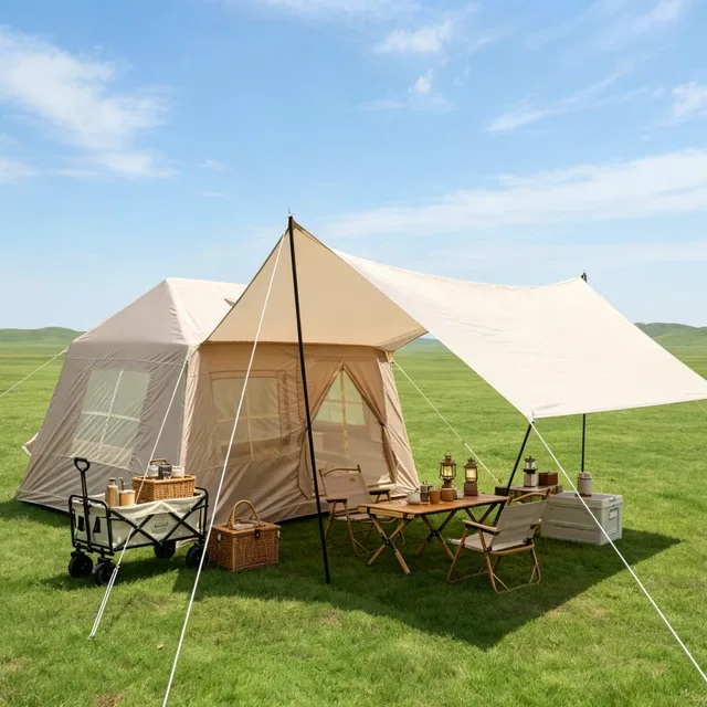 Camping Tent windproof 8.5ft 7.2ft