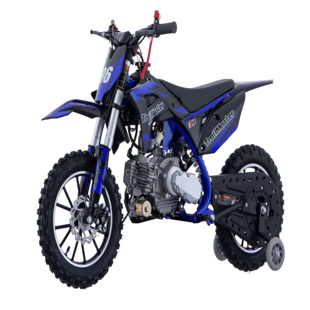 Dirt Bike 10" blue 22 inches