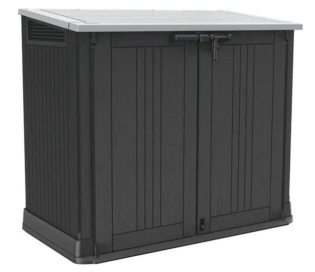 Storage Shed 2.3 foot black locking