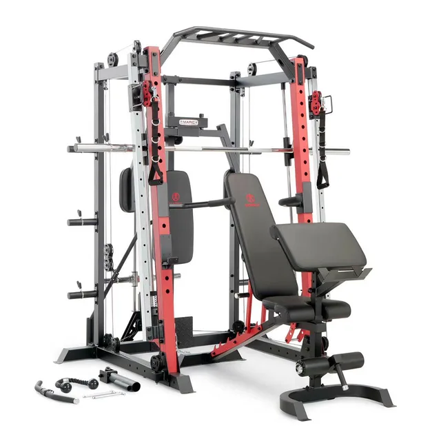 Smith Machine red 300 pounds 86 inches