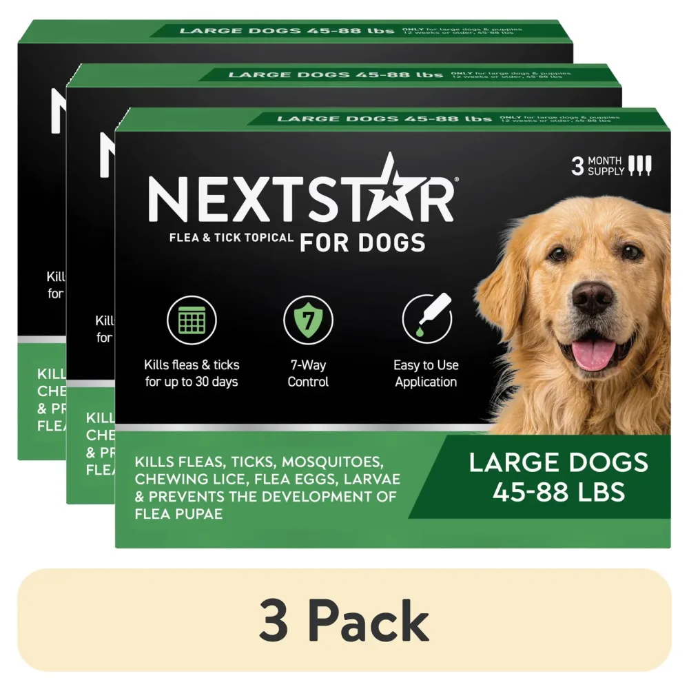Flea Tick 4 pack 45-88 lbs waterproof