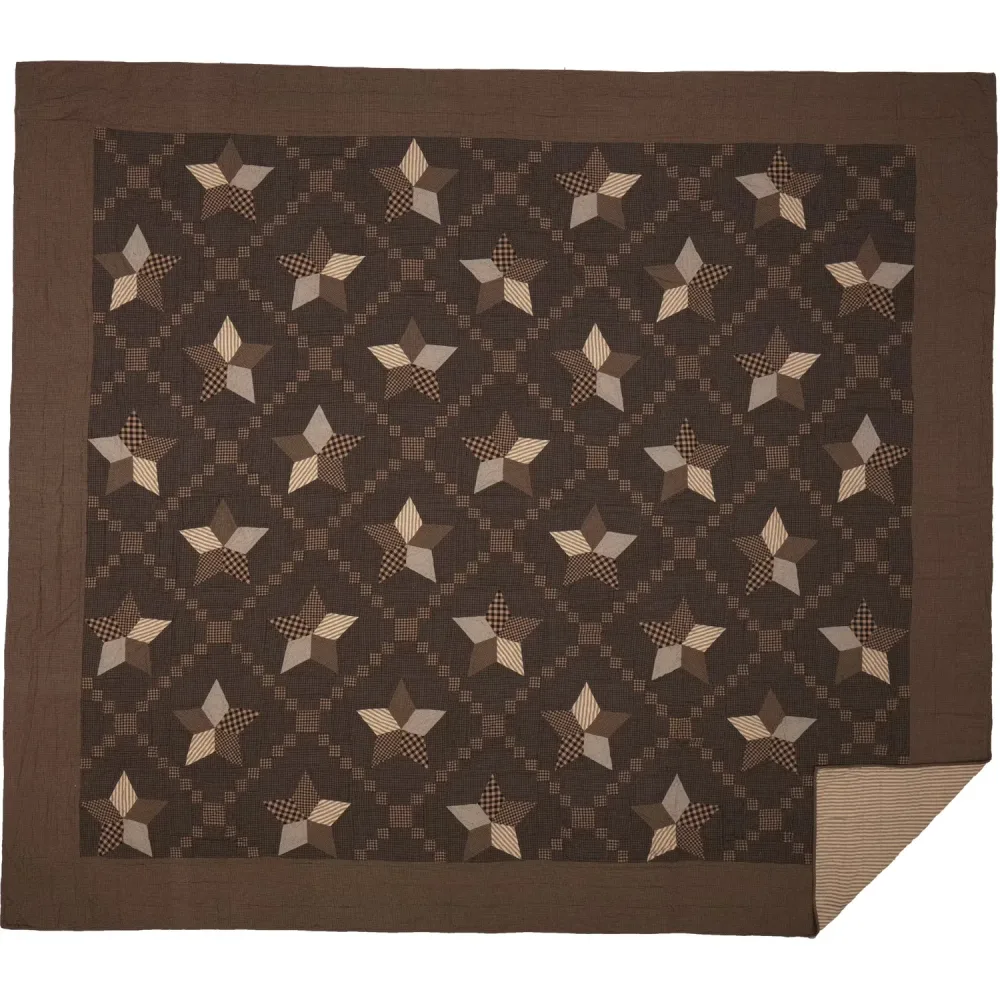 Bedding 115 inch black tan