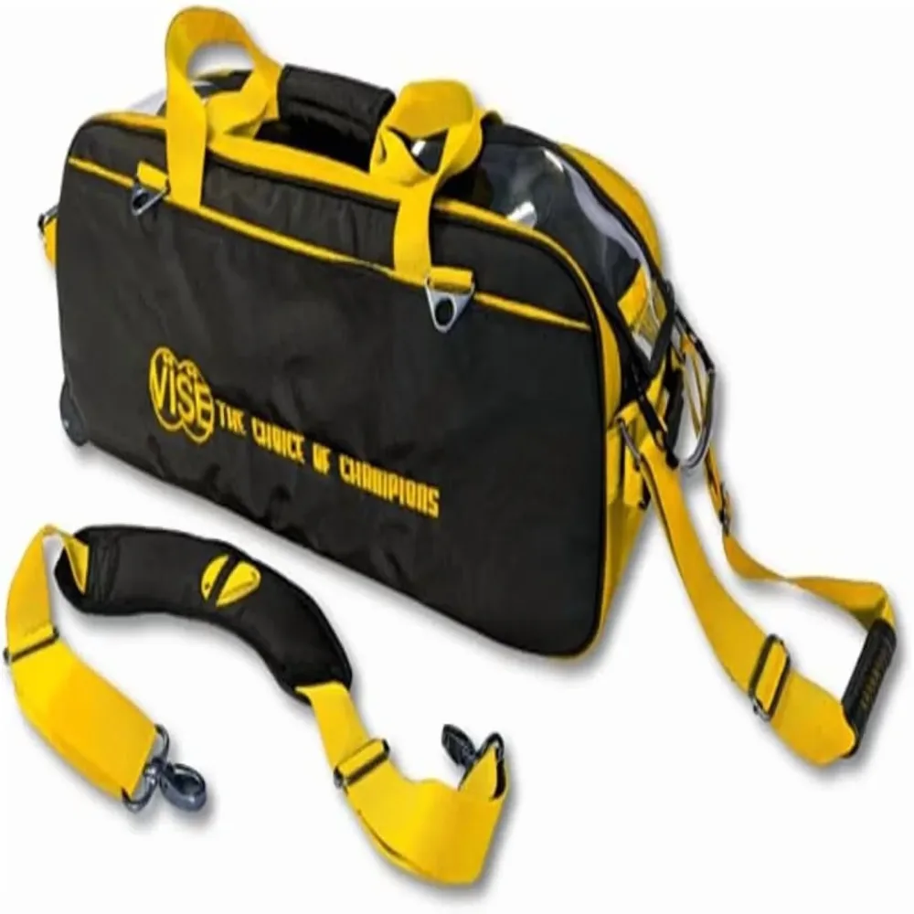 Bowling Bag black yellow adjustable
