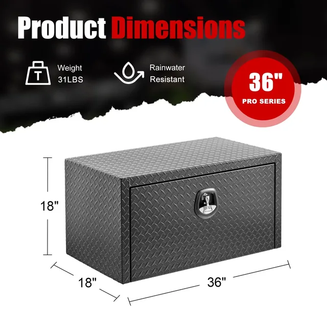 Tool Box 36 in waterproof black