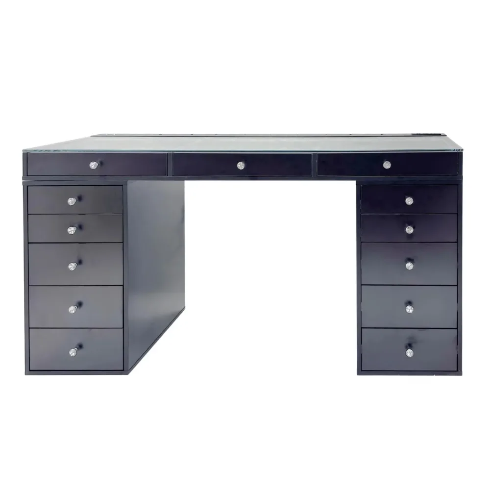 Table black led white