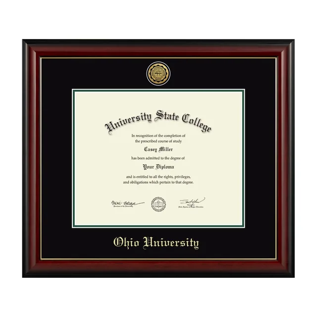 Diploma Frame black green 15w