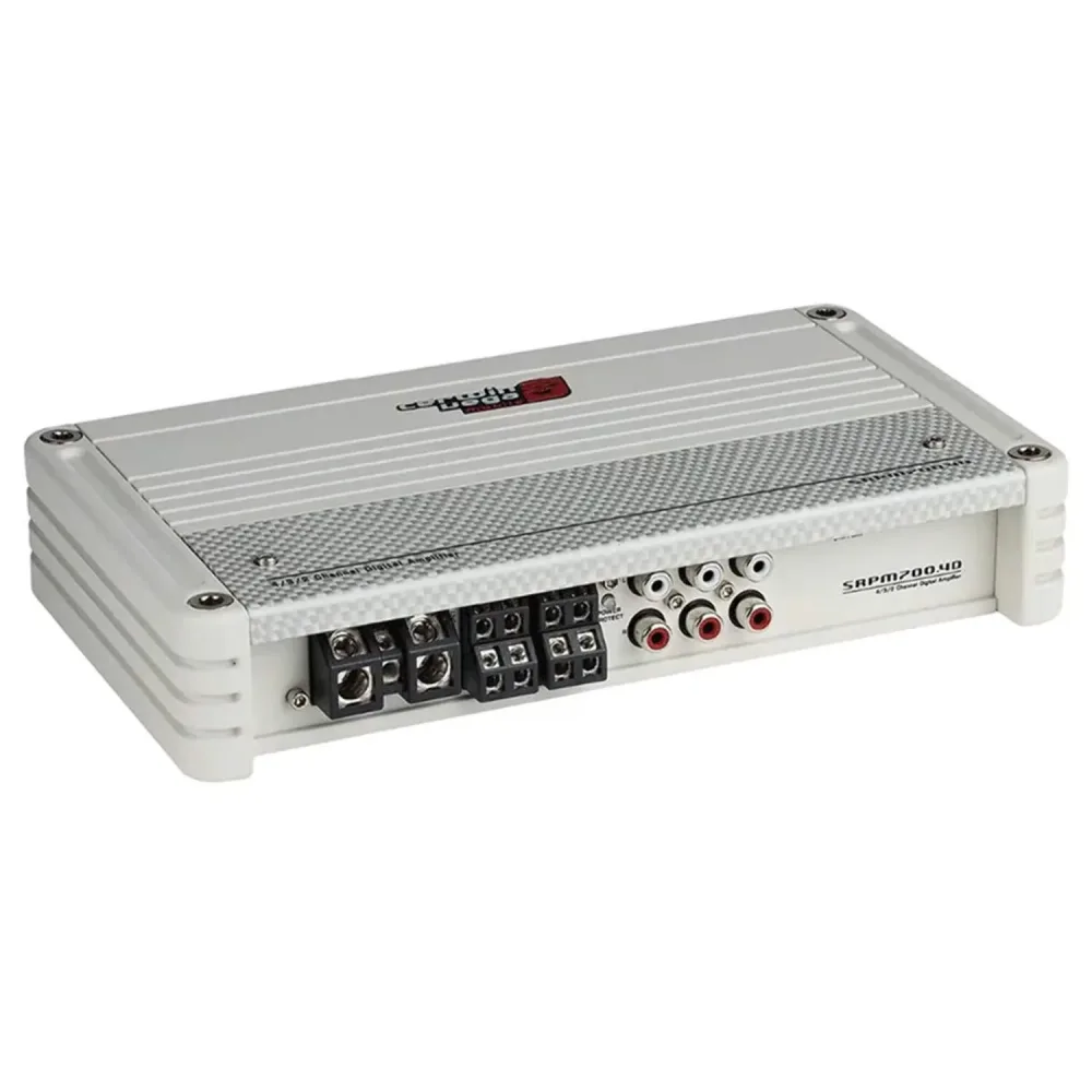 Amplifier 4 channel white 12v