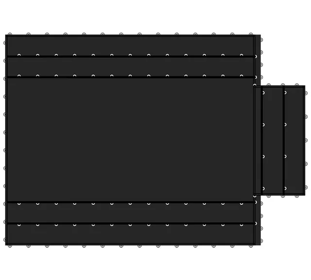 Flatbed Truck 16' 27' 15 oz