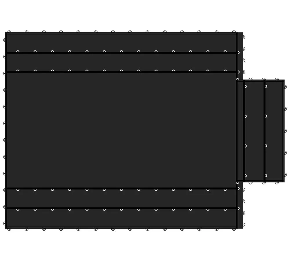 Flatbed Truck 16' 27' 15 oz