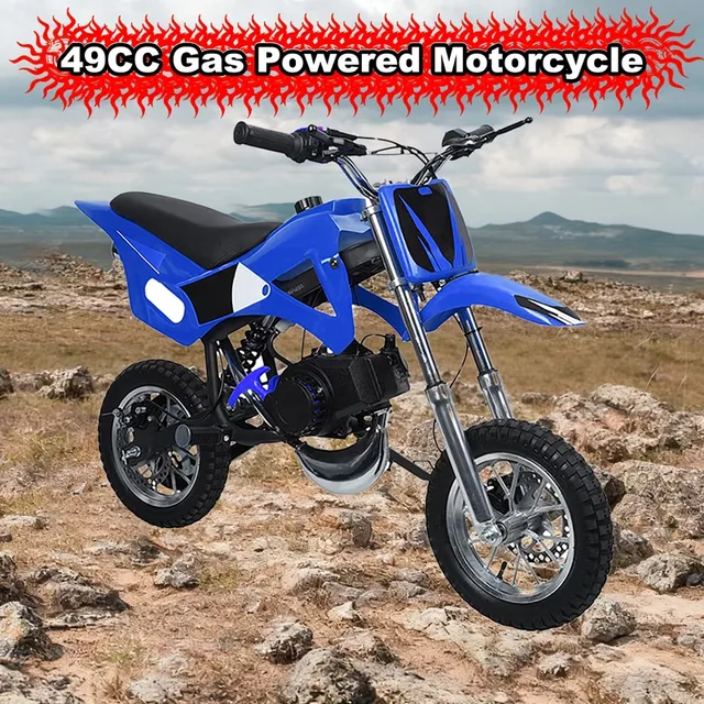 Dirt Bike 220lbs blue 10 inch