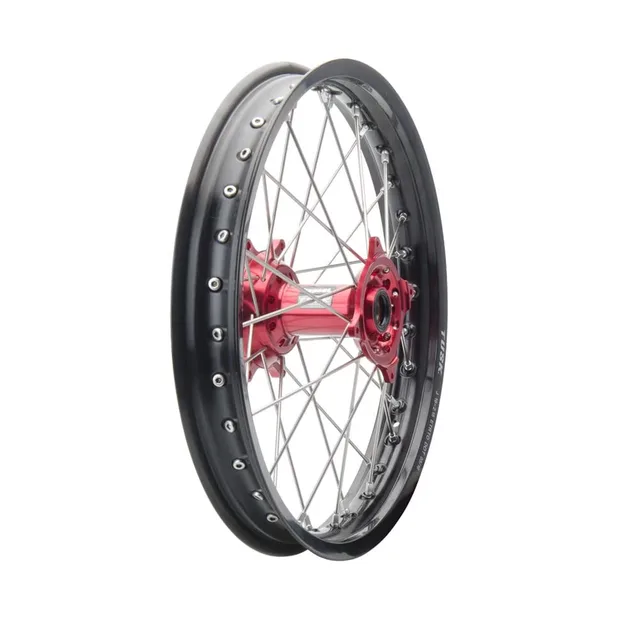 Complete Wheel black silver red