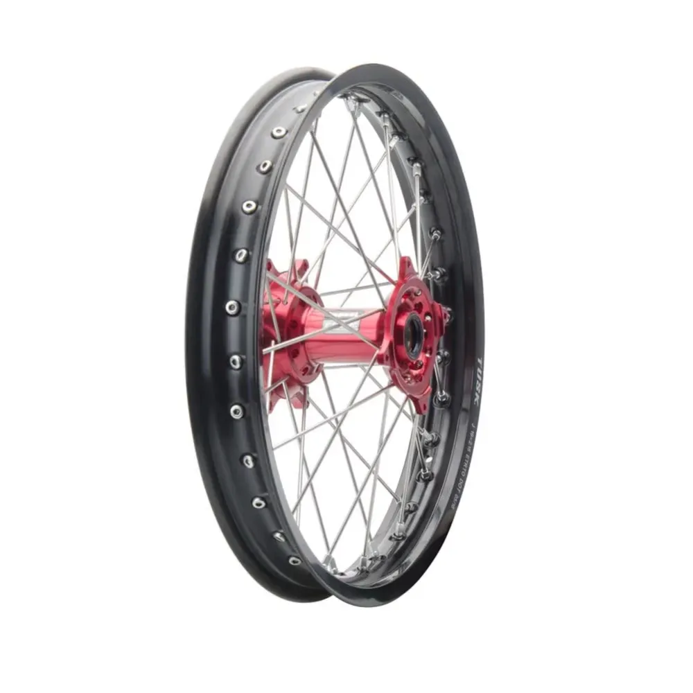 Complete Wheel black silver red