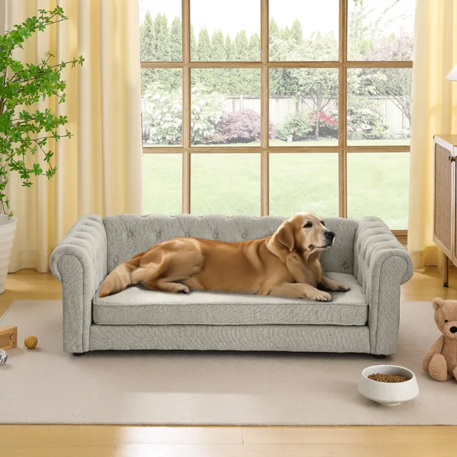 Dog Bed 130lbs heavy-duty beige