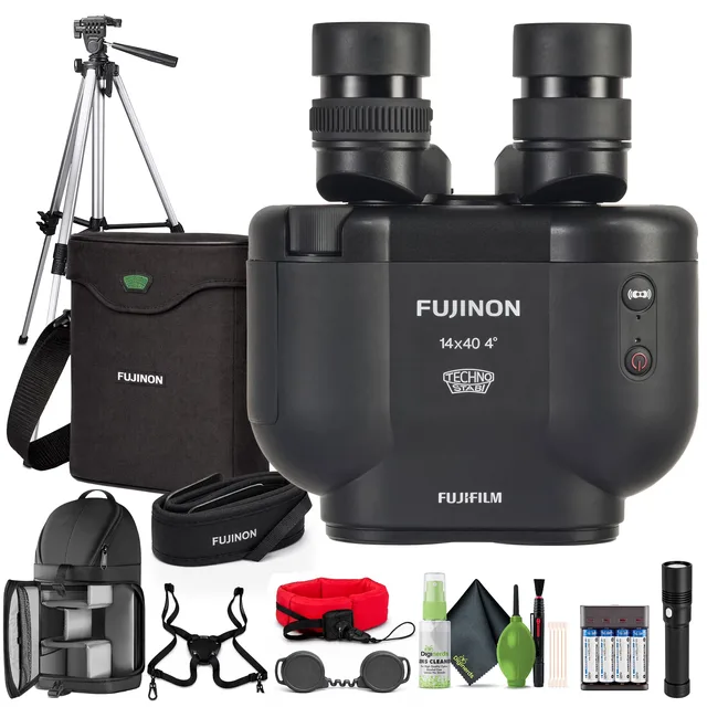 Stabilized Binoculars black 40mm 13mm