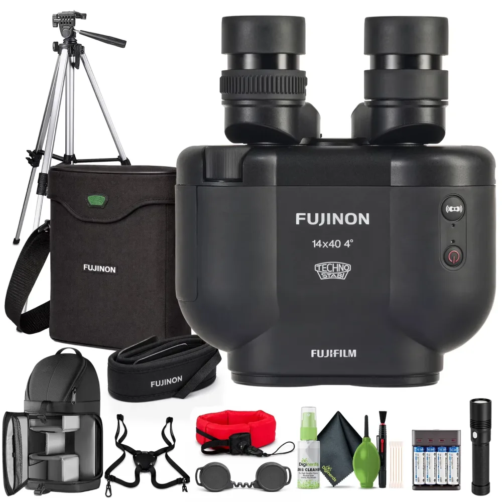 Stabilized Binoculars black 40mm 13mm