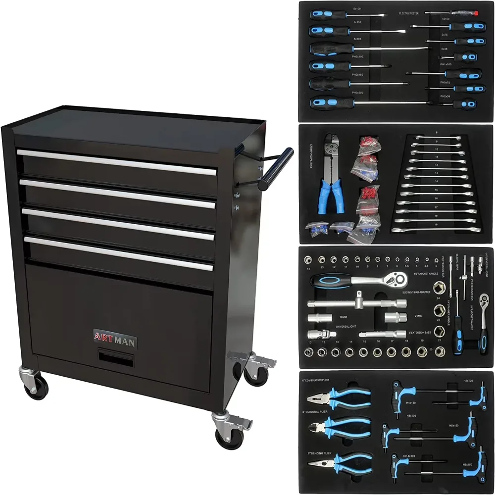 Tool Box portable blue black