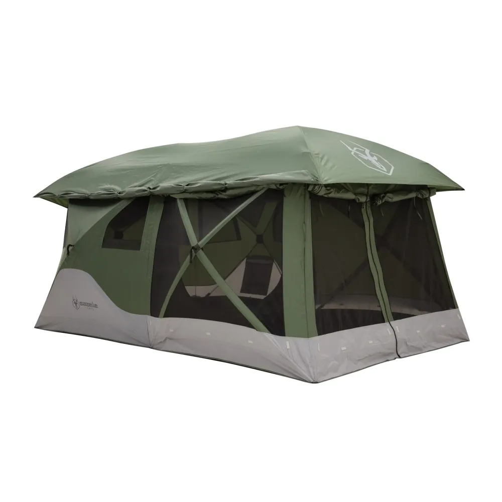 Tent 4-8 person portable green