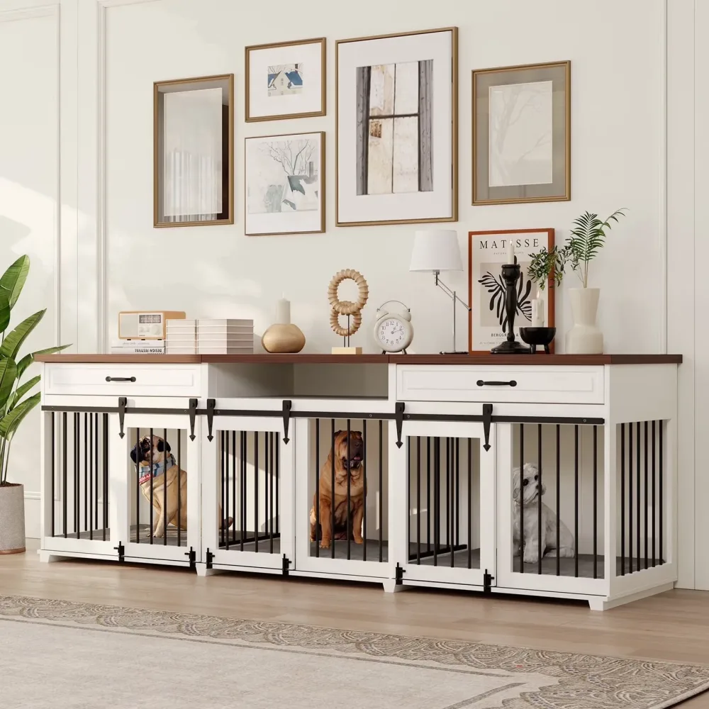 Dog Crate 95" white 23.6"