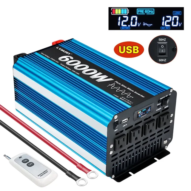 Power Inverter 3000w 6000w 12v