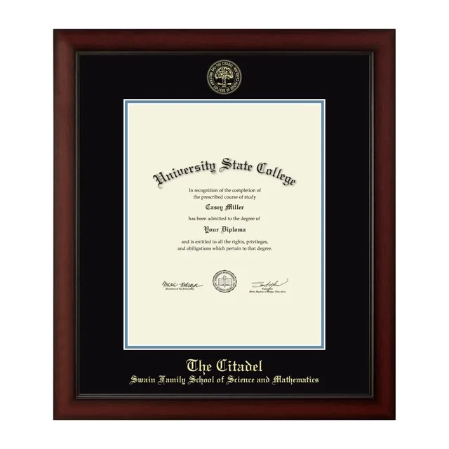 Diploma Frame black blue 16w