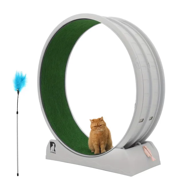 Cat Treadmill 33.5-47.2 inch gray adjustable