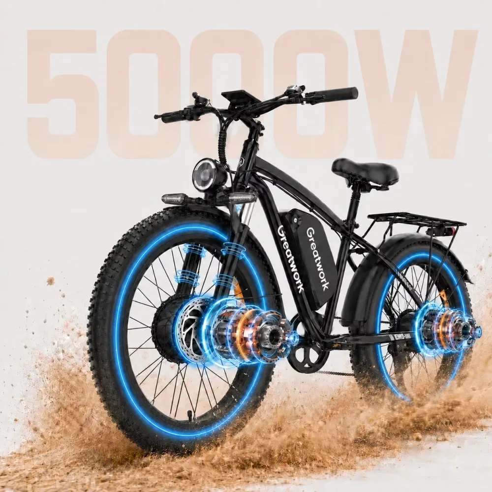 Electric Bike 5000w 52v 26"