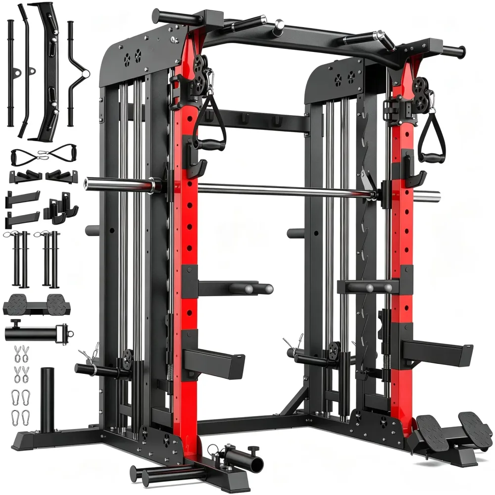 Smith Machine 2000lb black red