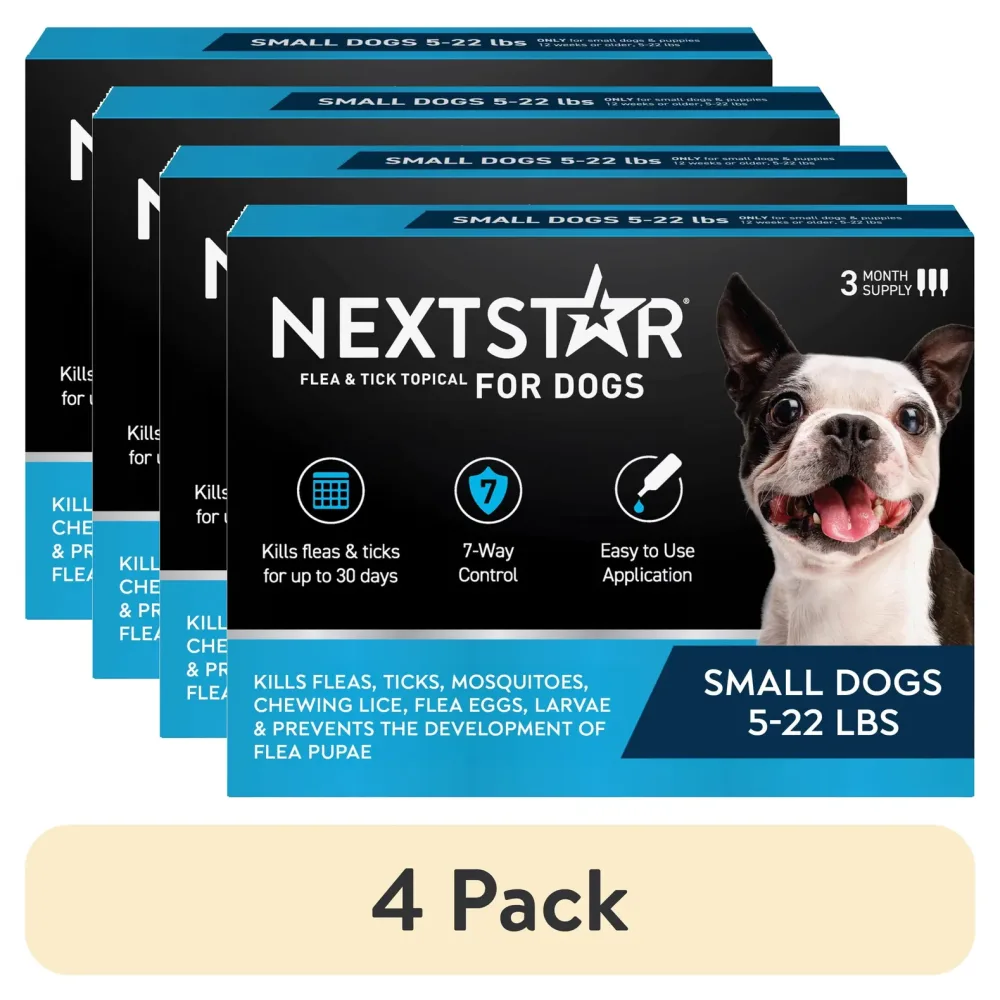 Flea Tick 4 pack 5-22 lbs waterproof