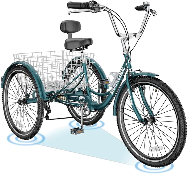 Cruiser Bike 24 inch 20" green