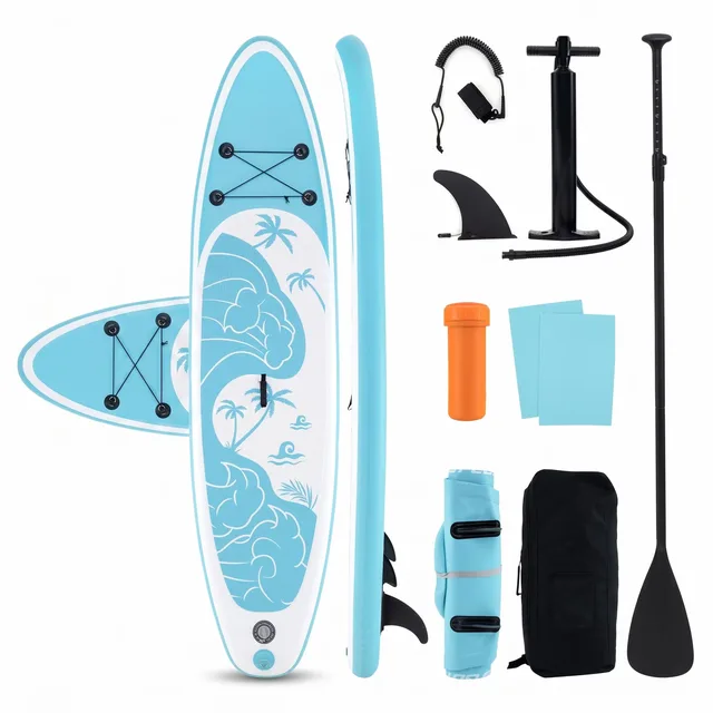 Inflatable Stand blue white 11 feet