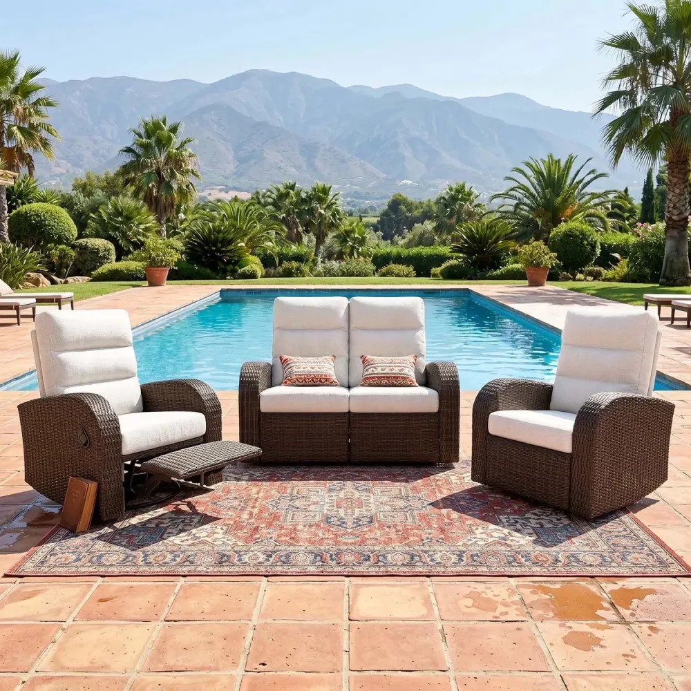 Sofa brown beige 6 inch