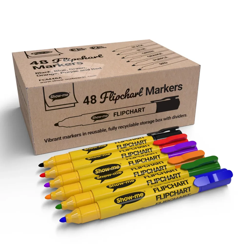 Markers 2mm black red