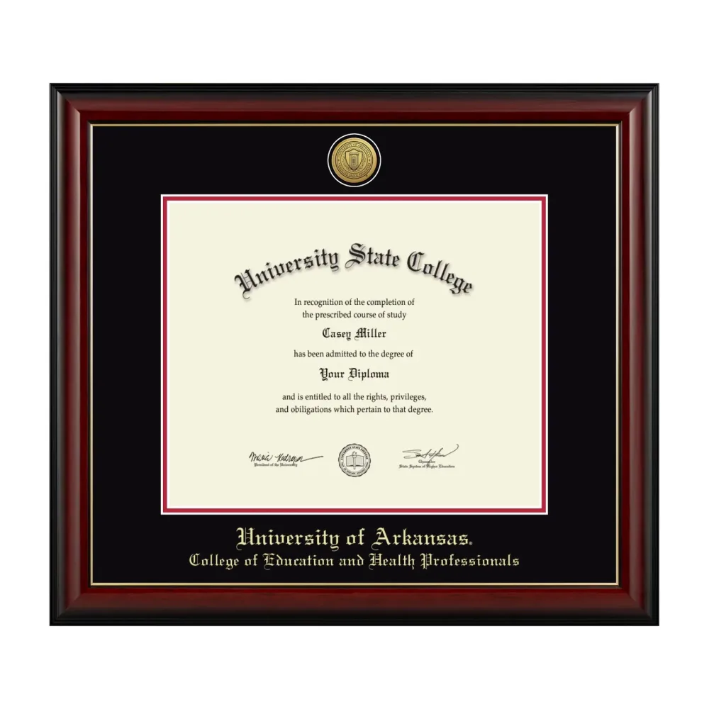 Diploma Frame black red 17w