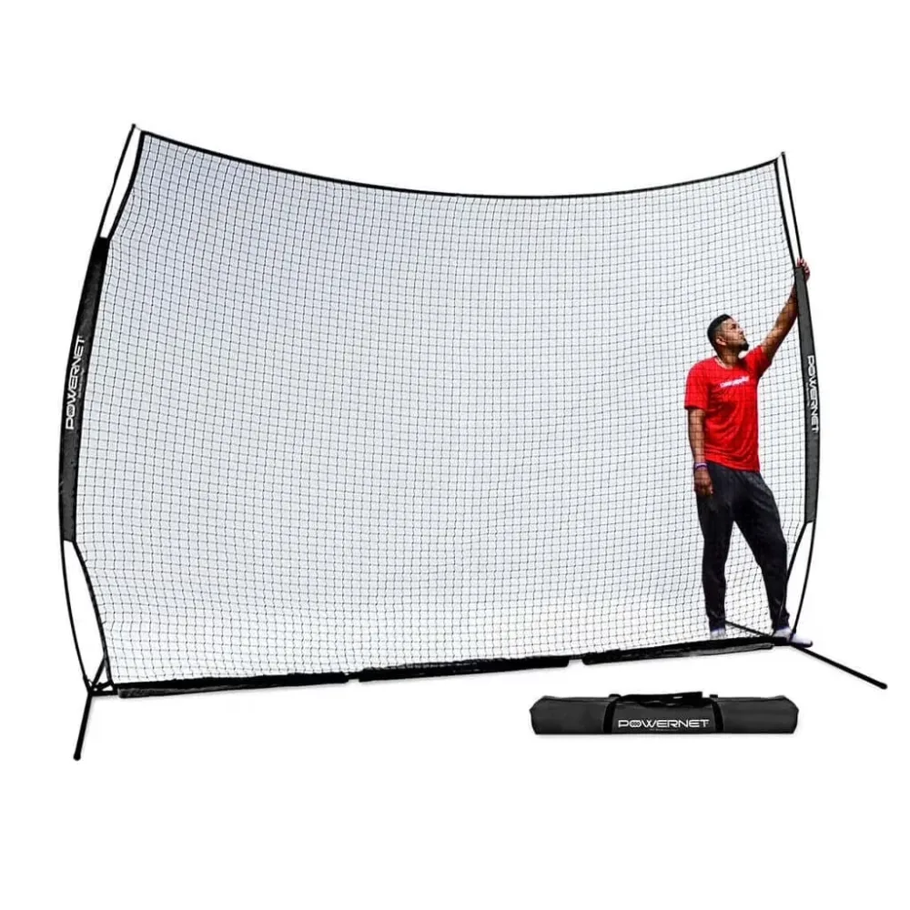 Soccer 9 ft portable red