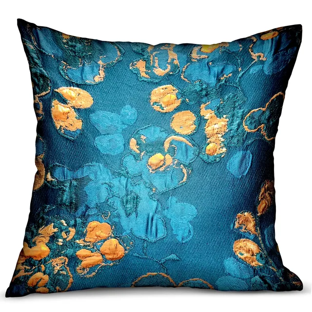 Throw Pillow 22" 16" blue