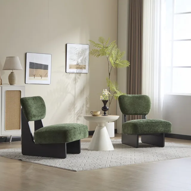 Accent Chair black white green