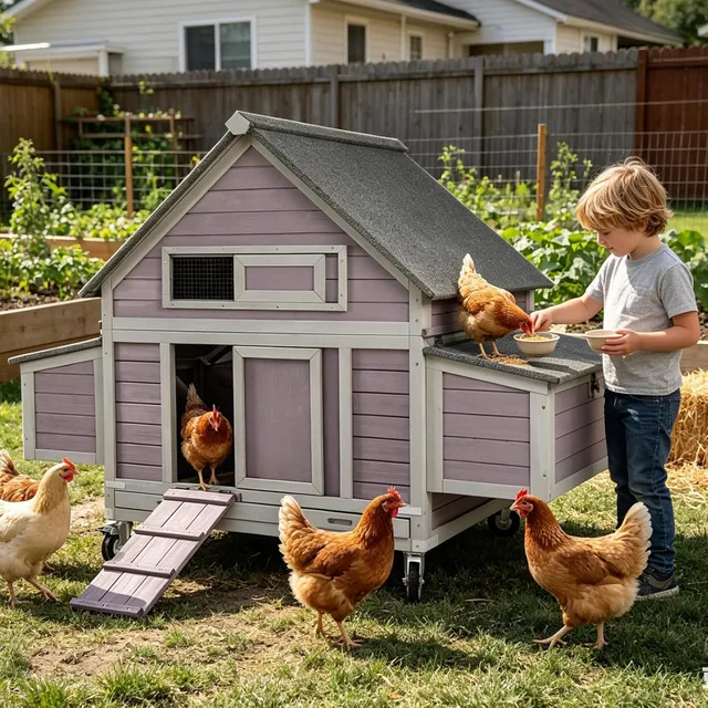 Chicken Coop weatherproof 63.7" 40"